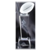 Collegiate Series Crystal Fantasy Football Trophy