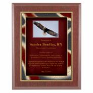 Mahogany Finish Plaque